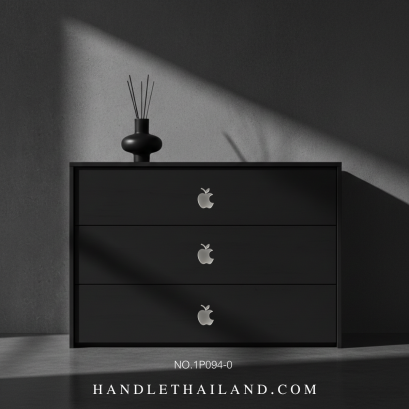 ปุ่มจับทรงแอปเปิ้ล (ซิงค์) สีซาติน 44x58 mm.1P094-0