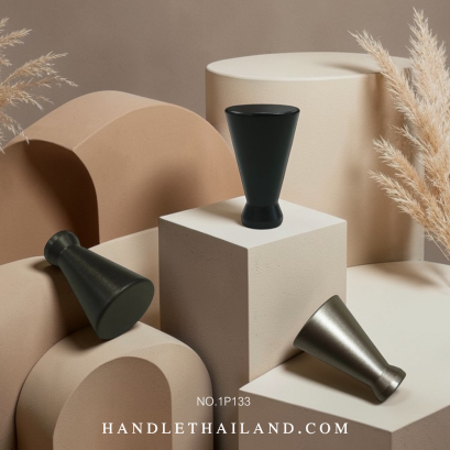 ปุ่มจับทรงกรวย (ซิงค์) หลากสี 17x28 mm. 1P133