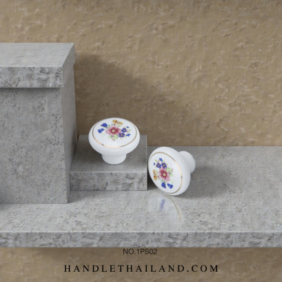 ปุ่มจับ (เซรามิค) 38x27 mm. 1PS02