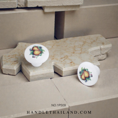 ปุ่มจับ (เซรามิค) สีขาว 32x25 1PS09-POME