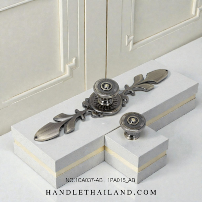 เซตมือจับ ปุ่มจับ (ซิงค์) สีดำ-เหลือง 1CA037-AB-LC