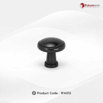 ปุ่มจับ (ซิงค์) สีดำ 30x30 mm. 1PA012-BLK