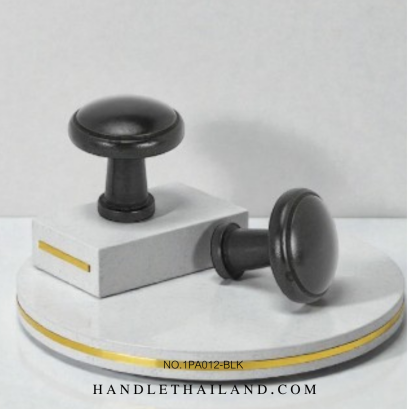 ปุ่มจับ (ซิงค์) สีดำ 30x30 mm. 1PA012-BLK