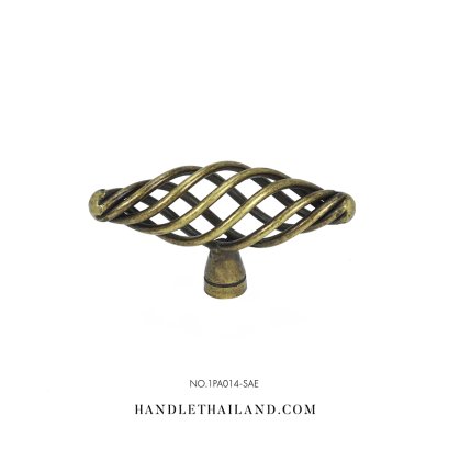 ปุ่มจับวินเทจ สีดำ-เหลือง | 1PA014-SAE