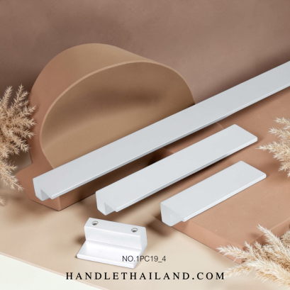 มือจับ (พลาสติก) สีนิกเกิลปัดเเฮร์ไลน์ size 32,64,128,160,192,256 mm. 1PC19-4