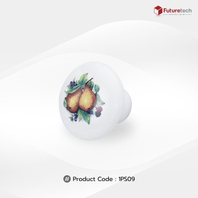 ปุ่มจับ (เซรามิก) สีขาว 32x25 1PS09-POME