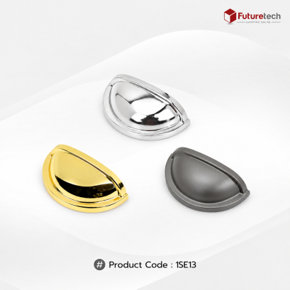Futuretech มือจับเฟอร์นิเจอร์, มือจับตู้, มือจับเปลือกหอย วัสดุซิงค์ รุ่น 1SE13