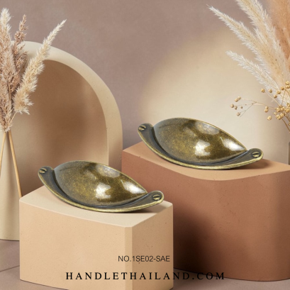 มือจับ (ซิงค์) สีดำ-เหลือง 64x104 mm. 1SE02