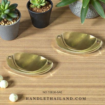 มือจับ (ซิงค์) สีดำ-เหลือง 70x83 mm. 1SE06-SAE