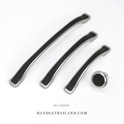 เซ็ทมือจับ, ปุ่มจับ ซิงค์อัลลอยด์ สีดำซาติน (128,192mm.) | 1H006090