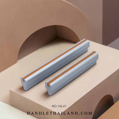 มือจับ (อะลูมิเนียม) สีอลู-บรีซ size 96, 128mm. 1AL41-8