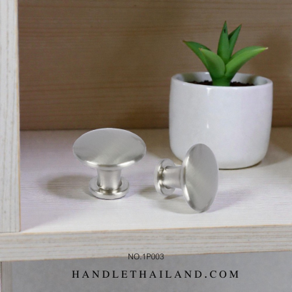 Futuretech ปุ่มจับ นิกเกิลปัดแฮร์ไลน์ (ซิงค์) 25x20 mm.