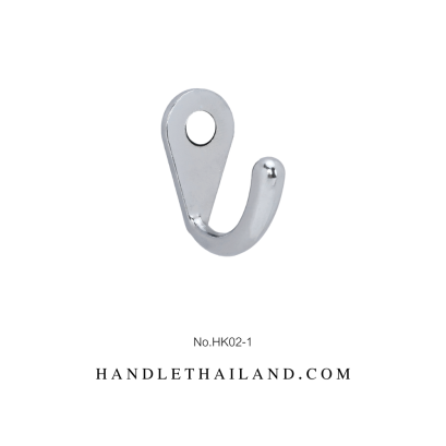 ขอเกี่ยว (ซิงค์) สีโครเมียมเงา 35x36 mm. HK02-1