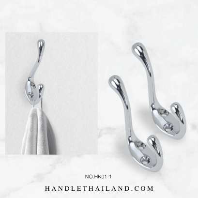 ขอเกี่ยว (ซิงค์) สีโครเมี่ยมเงา 62x86 mm. HK01-1