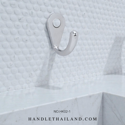 ขอเกี่ยว (ซิงค์) สีโครเมี่ยมเงา 35x36 mm. HK02