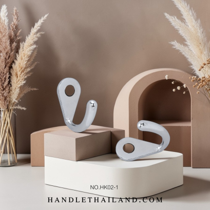 ขอเกี่ยว (ซิงค์) สีโครเมียมเงา 35x36 mm. HK02-1