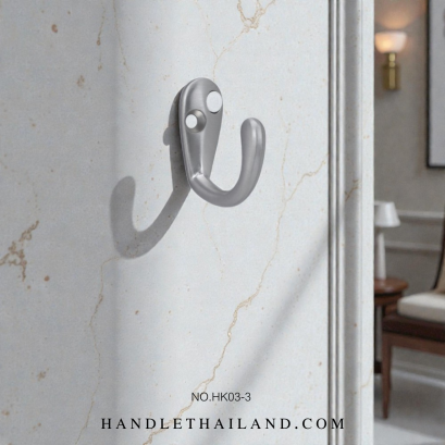 ขอเกี่ยว (ซิงค์) สีดำ-เหลือง,นิกเกิลปัดแฮร์ไลร์ 37x45 mm. HK03