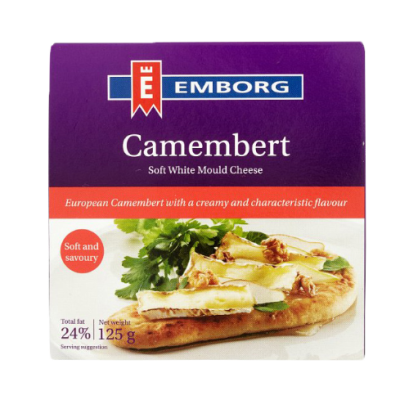 Camembert cheese 125 grams.