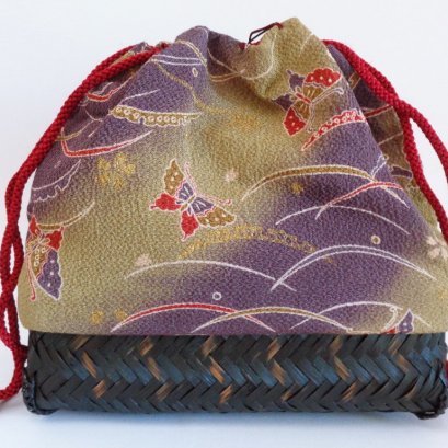 Kinchaku Pouch- Kimono Handbag ,Kimono pouch