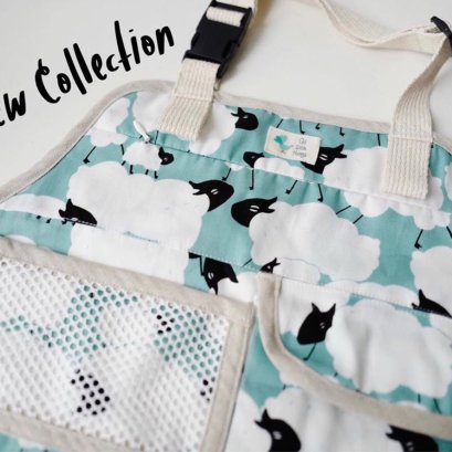 Qd Car Seat Organizer - Blue Sheep