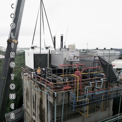 งานติดตั้งคูลลิ่งทาวเวอร์