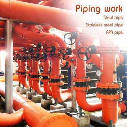 งานติดตั้งท่อน้ำ