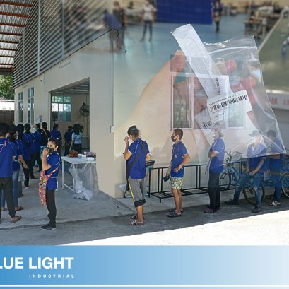 โรงงานผลิตกระเป๋าเดินทางตรวจโควิค-19