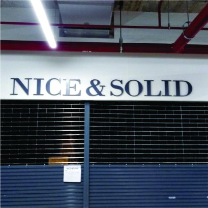 ตัวอักษรพลาสวูด หนา10 มิล ทำสี