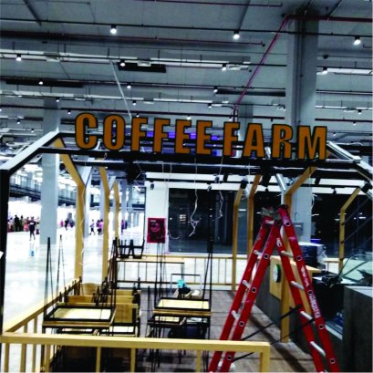 ตัวอักษรอะคลิลิคยกขอบซิงค์ไฟออกหน้า