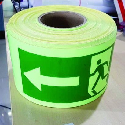 สติ๊กเกอร์เรืองแสงทางหนีไฟ/ม้วน