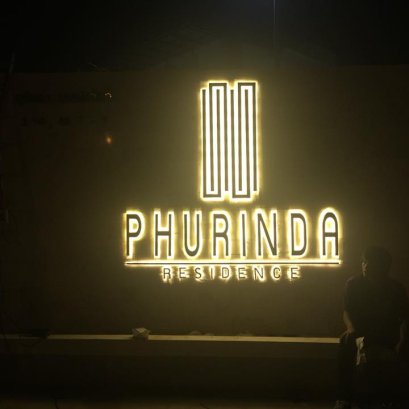 ตัวอักษรสแตนเลสไฟออกหลัง