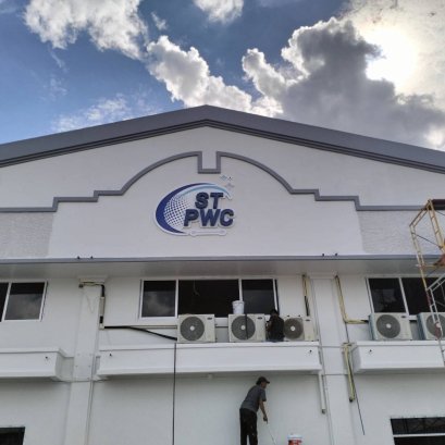 โลโก้ซิงค์ยกขอบทำสี