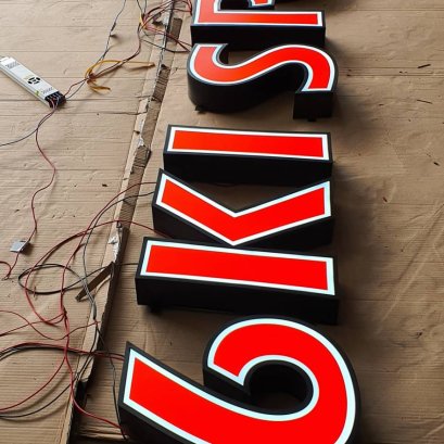 ตัวอักษร LED ไฟออกหน้า