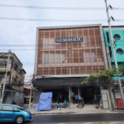 ป้ายพื้นคอมโพสิท ไฟออกหน้า