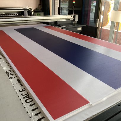 พิมพ์ UV ผ้าธง