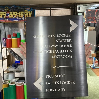 เลเซอร์มาร์คบนสแตนเลสดำ