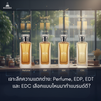 เจาะลึกความแตกต่าง: Perfume, EDP, EDT และ EDC เลือกแบบไหนมาทำแบรนด์ดี?