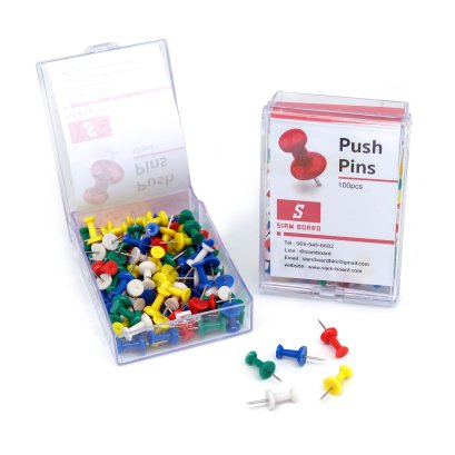 หมุดปักบอร์ดอเนกประสงค์ รุ่นธรรมดา 100 ชิ้น/กล่อง