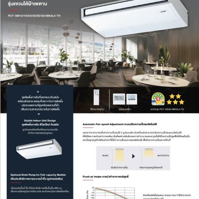 PCY-SM Series รุ่นแขวนใต้ฝ้าเพดาน