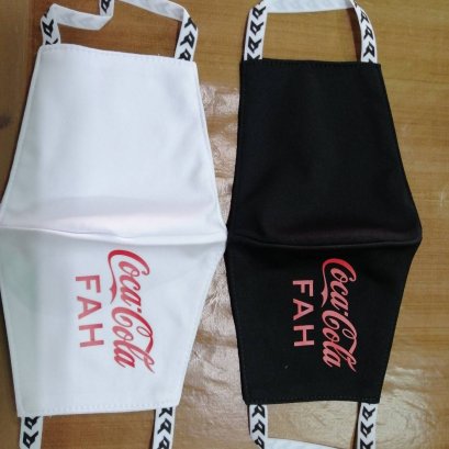 #สกรีนหน้ากาก #พิมพ์หน้ากาก #coke #cocacola