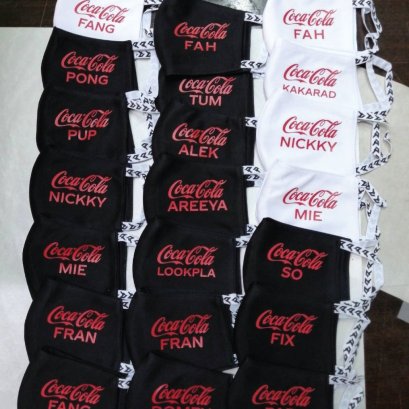 หน้ากาก สกรีนลาย coca cola coke