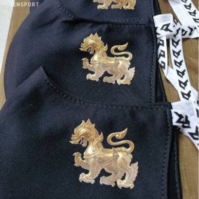 หน้ากากผ้า ทำลาย สกรีน เฟล็ก ตามแบบ