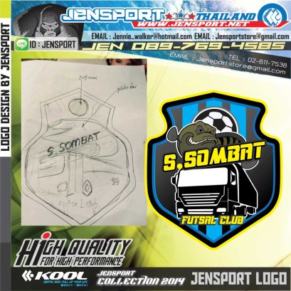 งานออกแบบโลโกทีม S.SOMBAT