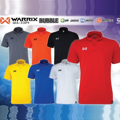 เสื้อฟุตบอล WARRIX รุ่น WA-3324 BUBBLE ใหม่ ปี 2018!!