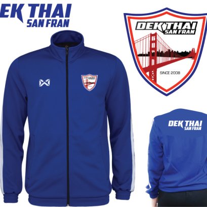 เสื้อวอร์ม วอริกซ์ สีน้ำเงิน-ขาว  WA-1718-BW