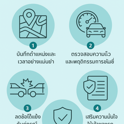 GPS ช่วยให้เคลมประกันง่ายขึ้น