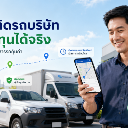 GPS ติดรถบริษัท ช่วยลดต้นทุนที่มองไม่เห็นได้อย่างไร