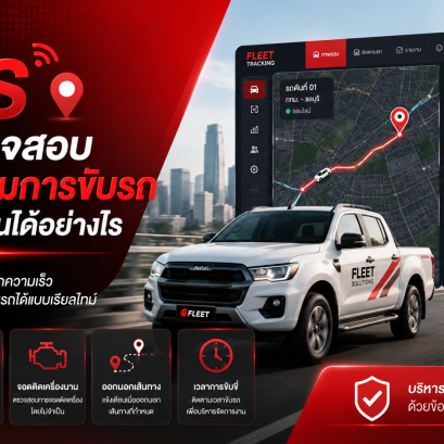 GPS ช่วยตรวจสอบพฤติกรรมการขับรถของพนักงานได้อย่างไร