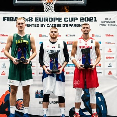 PASAJLIC ได้รางวัล MVP รายการ FIBA 3X3 EUROPE CUP Presented by CAISSE D'EPARGNE