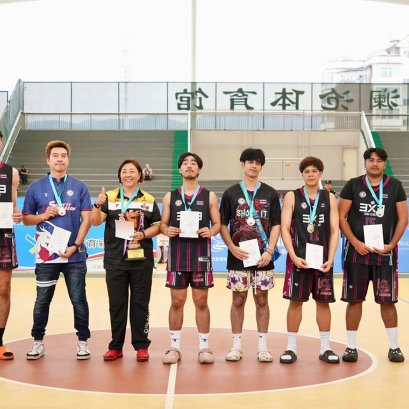 หนุ่ม Shoot it Dragons คว้าที่ 3 ศึกบาส 3x3 ยูนาน